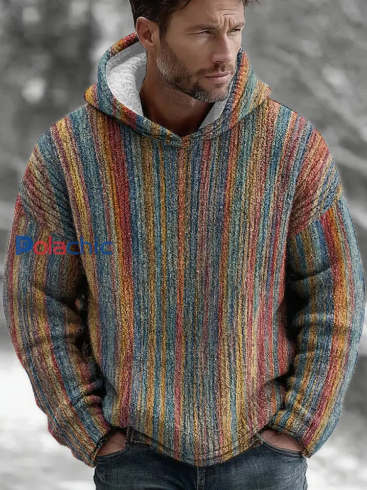 Sweat à capuche géométrique Art Homme comme image / S