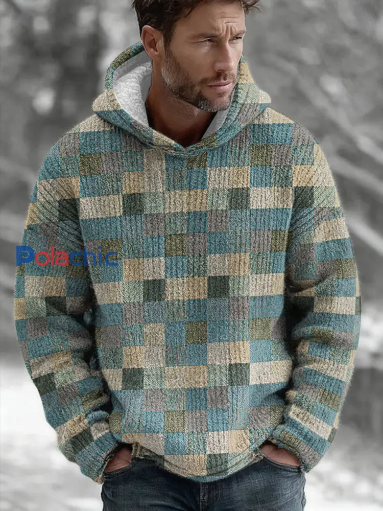 Sweat à capuche géométrique Art Homme comme image / S