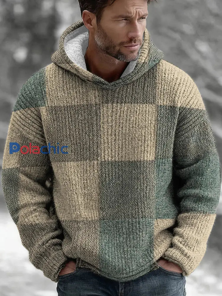 Sweat à capuche géométrique Art Homme comme image / S