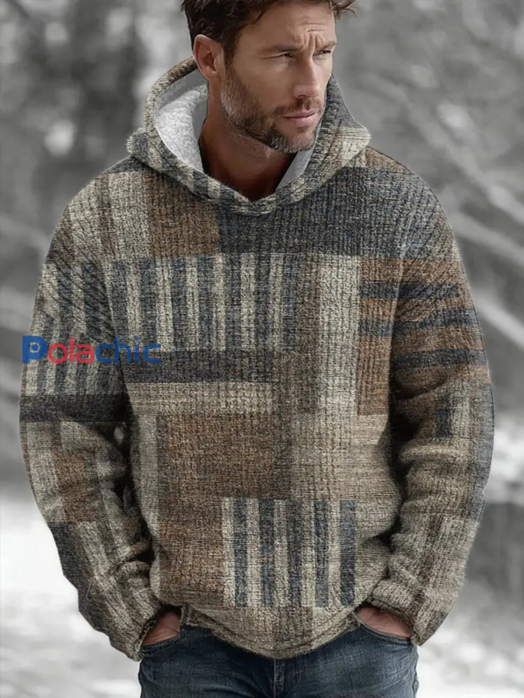 Sweat à capuche géométrique Art Homme comme image / S