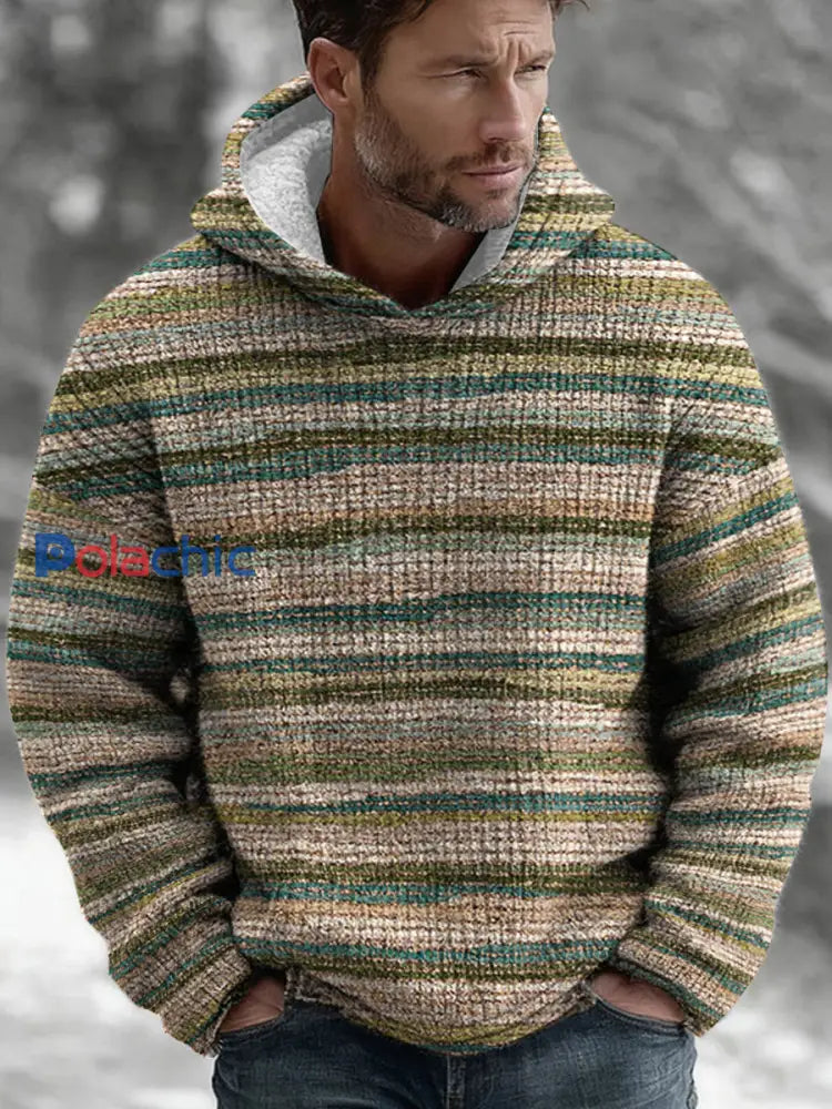Sweat à capuche géométrique Art Homme comme image / S