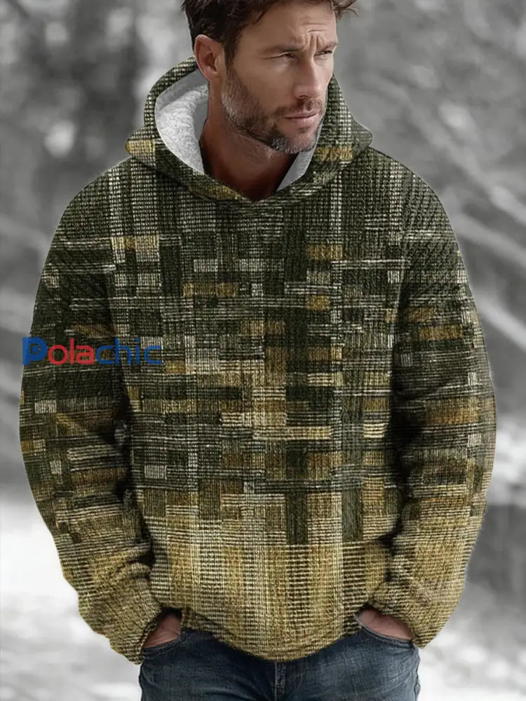 Sweat à capuche géométrique Art Homme comme image / S