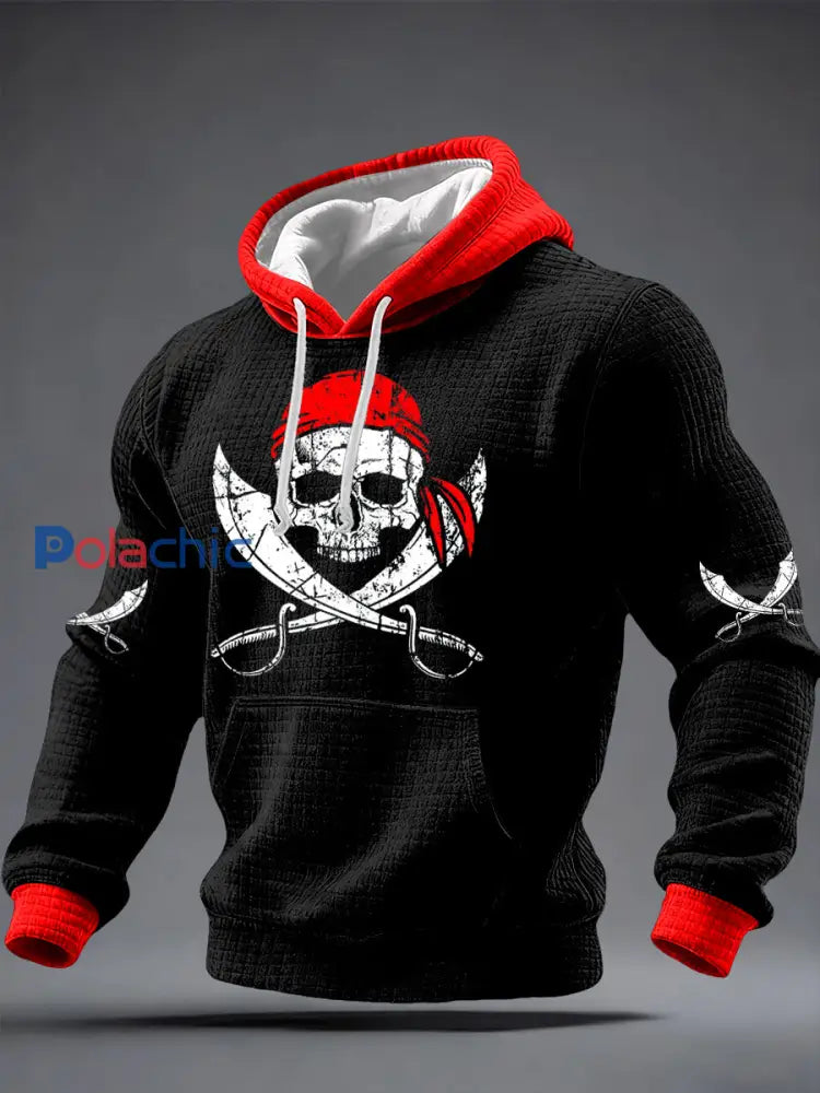 Sweat à capuche imprimé Gasparilla Pirate Festival pour homme Noir / S
