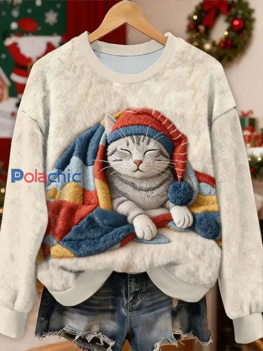 Sweat à capuche mignon en flanelle pour femmes comme image / S