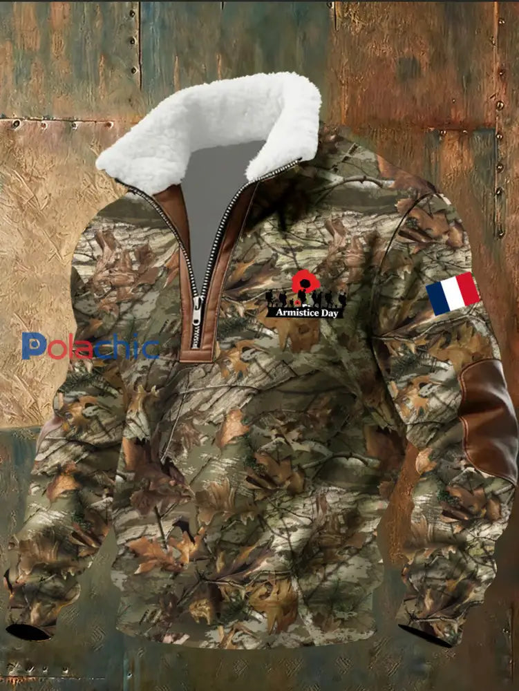 Sweat à capuche pour homme French Print Armistice Day A / S