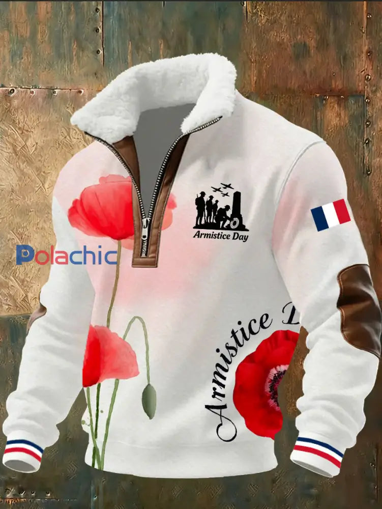 Sweat à capuche pour homme French Print Armistice Day A / S