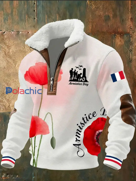 Sweat à capuche pour homme French Print Armistice Day A / S