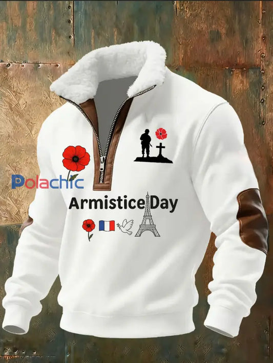 Sweat à capuche pour homme French Print Armistice Day A / S