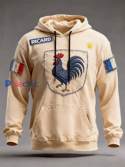 Sweat à capuche surdimensionné pour hommes avec poches A / S