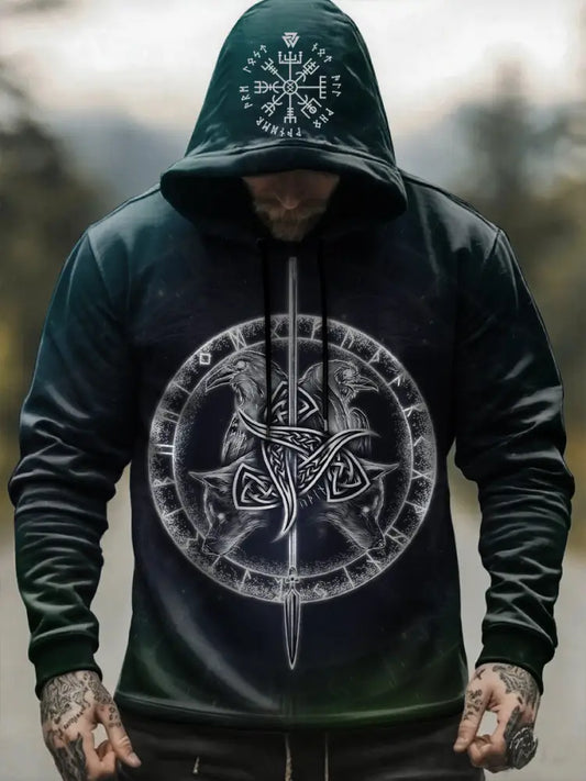 Sweat à capuche Viking pour homme comme image / S