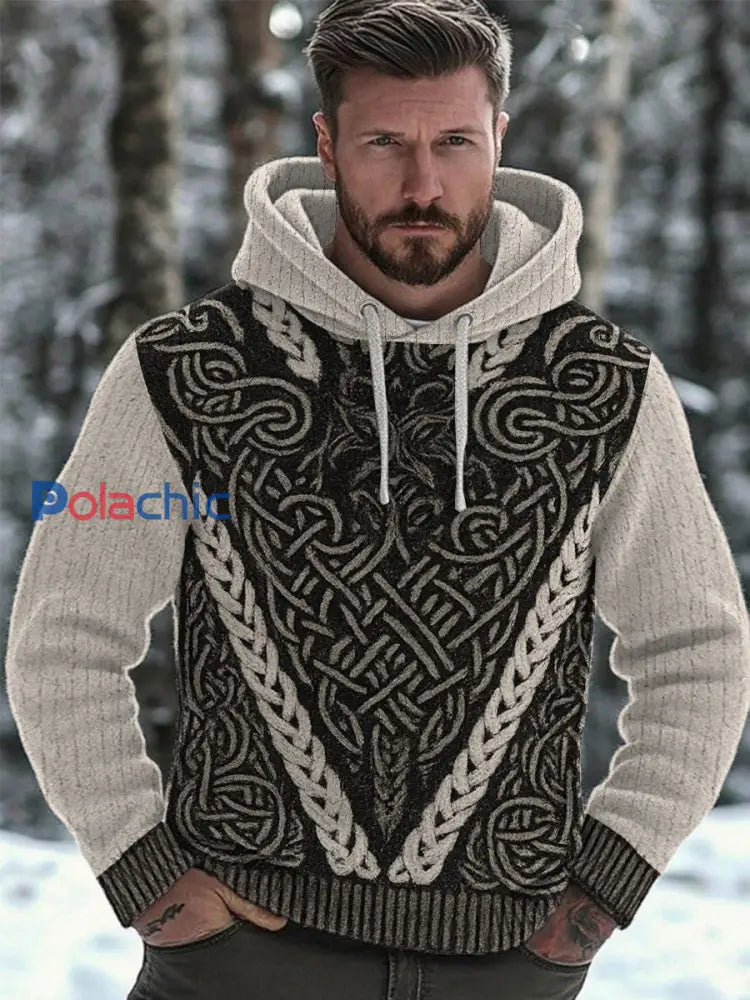 Sweat à capuche Viking pour homme comme image / S