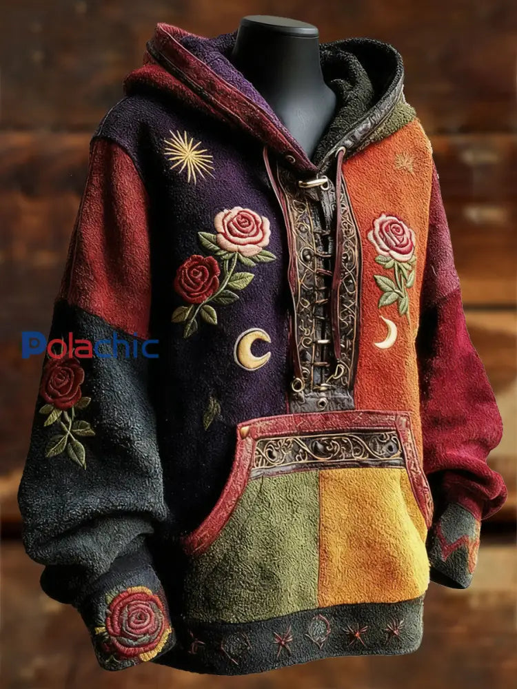 Sweat femme bohème imprimé floral comme image / S