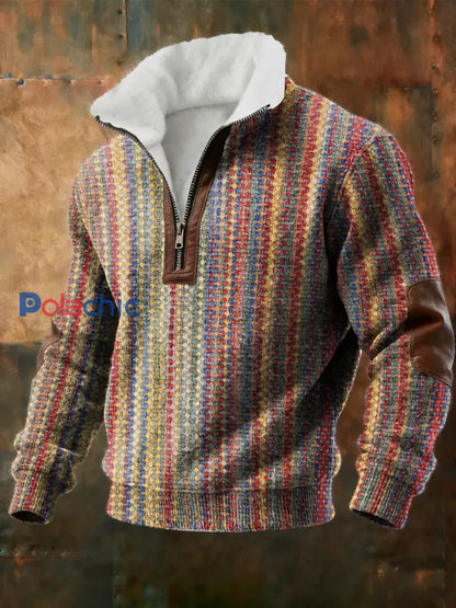 Sweat Homme Géométrique Art Doublé De Polaire comme image / S