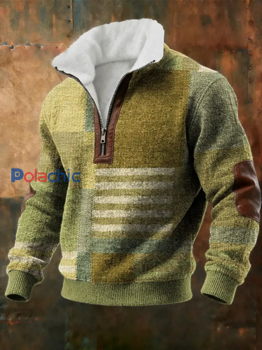 Sweat Homme Géométrique Art Doublé De Polaire comme image / S