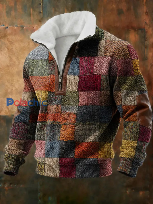 Sweat Homme Géométrique Art Doublé De Polaire comme image / S