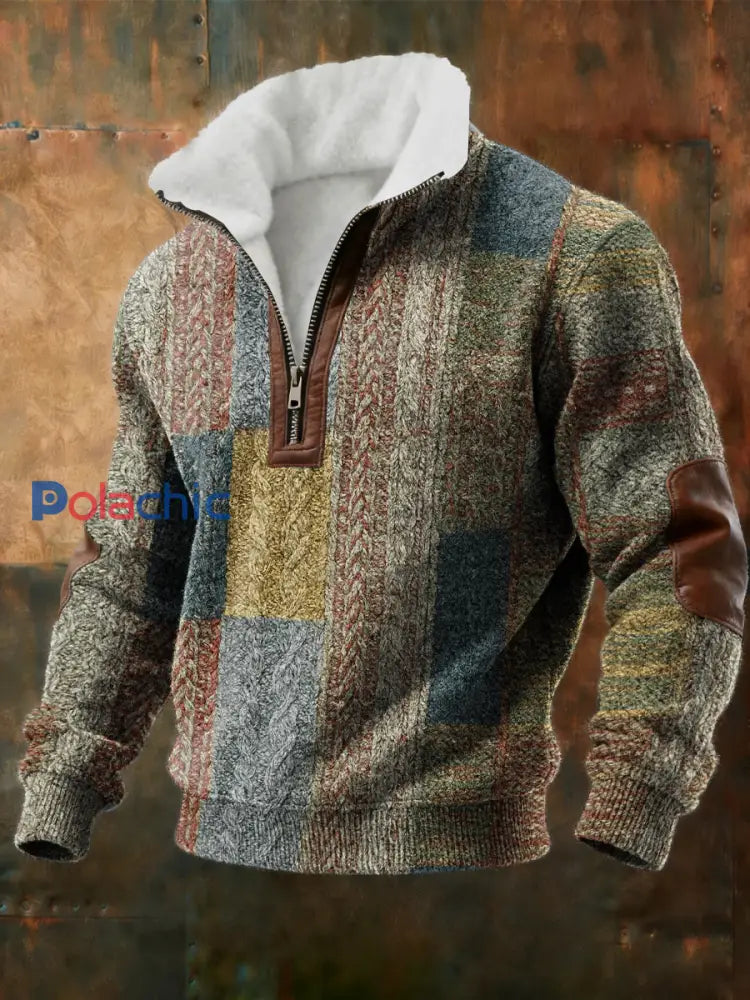 Sweat Homme Géométrique Art Doublé De Polaire comme image / S