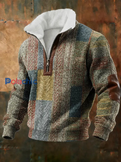 Sweat Homme Géométrique Art Doublé De Polaire comme image / S