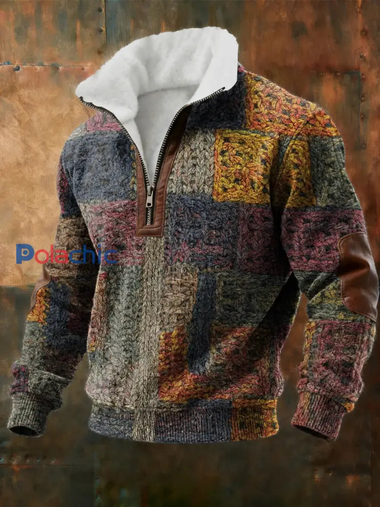 Sweat Homme Géométrique Art Doublé De Polaire comme image / S