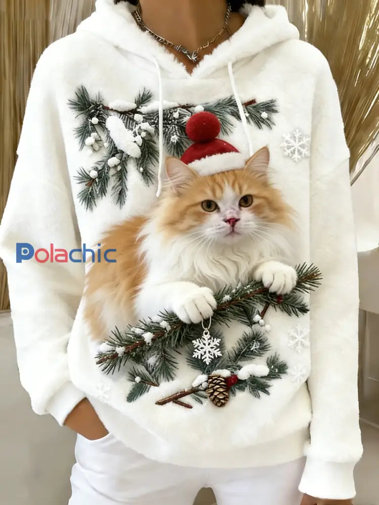 Sweat-shirt à capuche en flanelle à imprimé animal rétro femme A / S