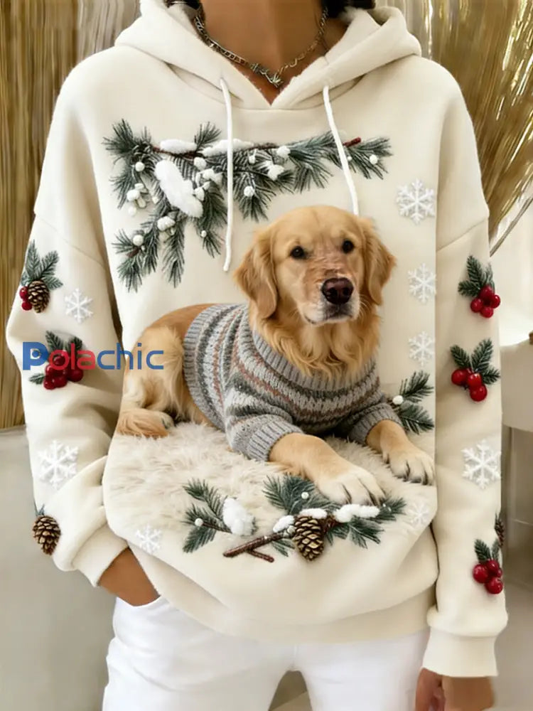 Sweat-shirt à capuche en flanelle à imprimé animal rétro femme A / S