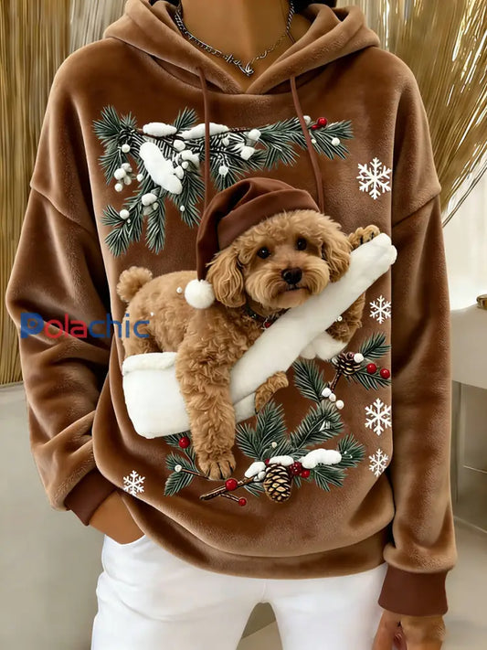 Sweat-shirt à capuche en flanelle à imprimé animal rétro femme A / S