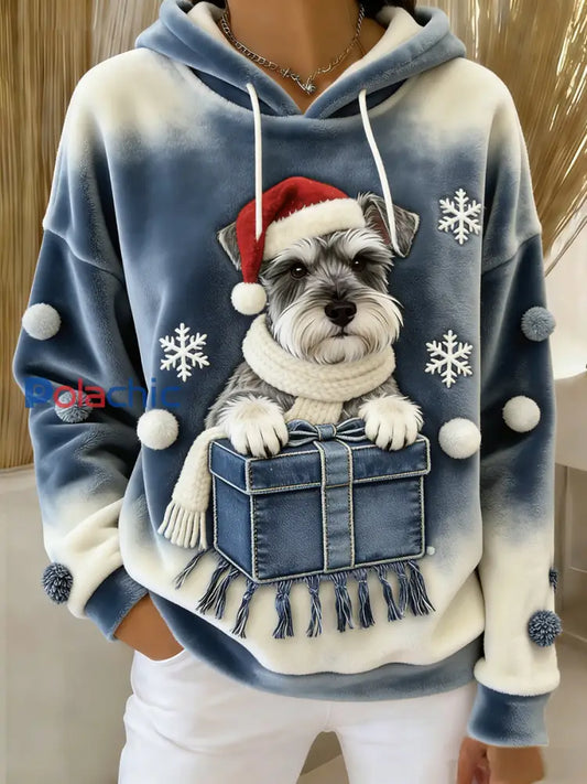 Sweat-shirt à capuche en flanelle à imprimé animal rétro femme A / S