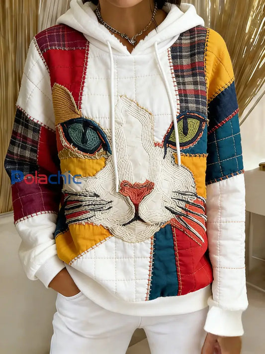 Sweat-shirt à capuche en flanelle à imprimé animal rétro femme A / S