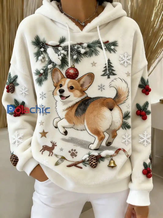 Sweat-shirt à capuche en flanelle à imprimé animal rétro femme A / S