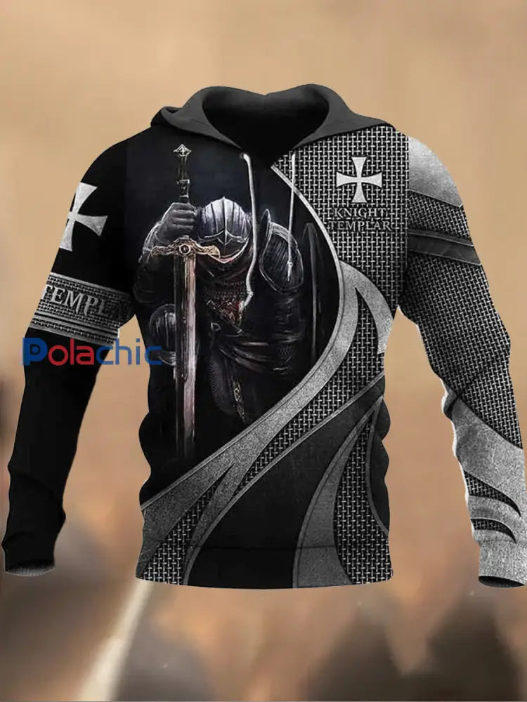 Sweat-shirt décontracté imprimé rétro pour hommes G / M