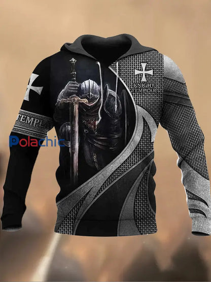 Sweat-shirt décontracté imprimé rétro pour hommes G / M