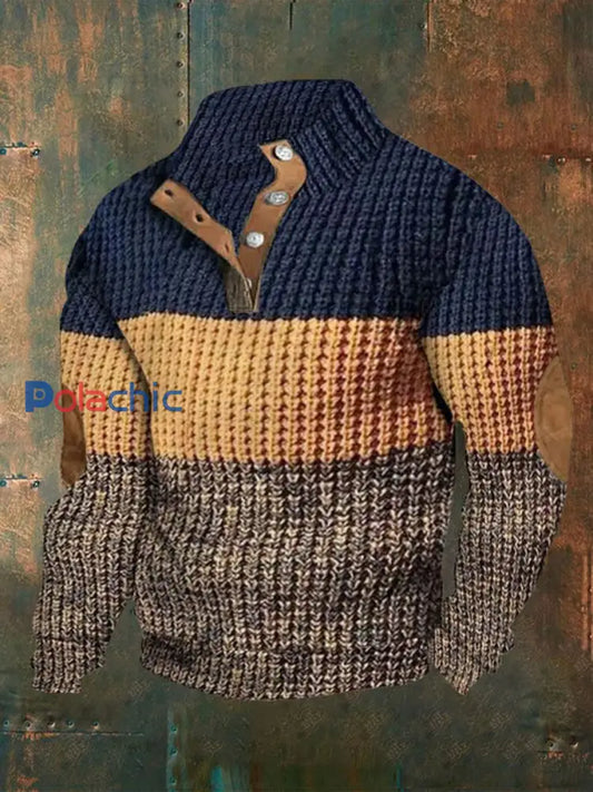 Sweat-shirt décontracté imprimé western vintage pour hommes comme image / S