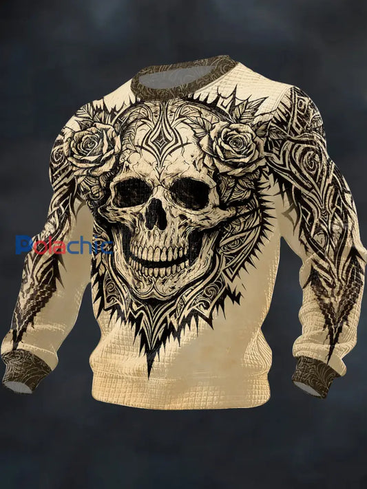 Sweat-shirt Homme Gothique Foncé Imprimé Crâne comme image / S