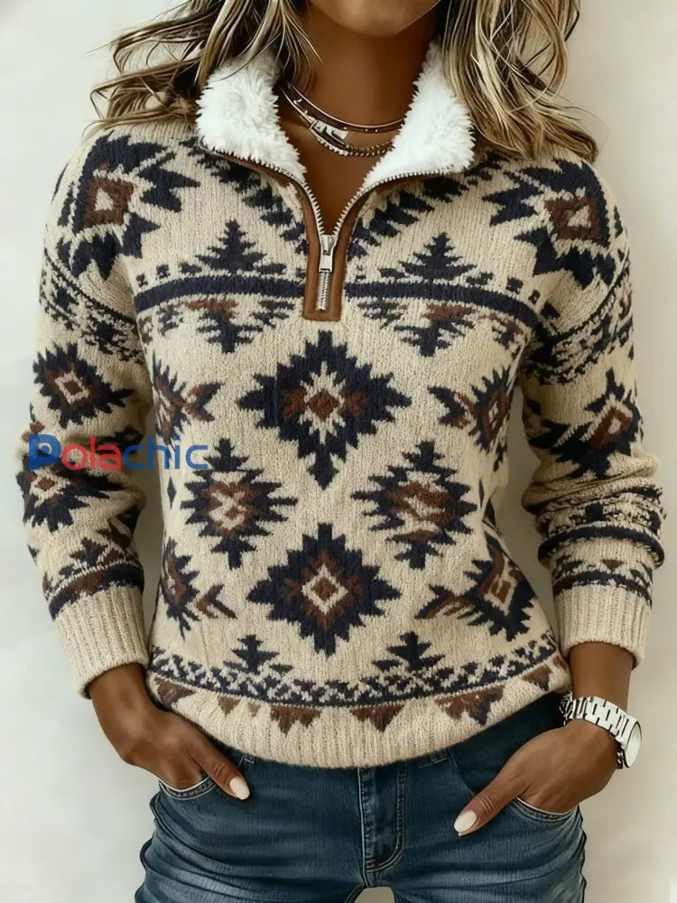 Sweat-shirt imprimé vintage pour femme comme image / S