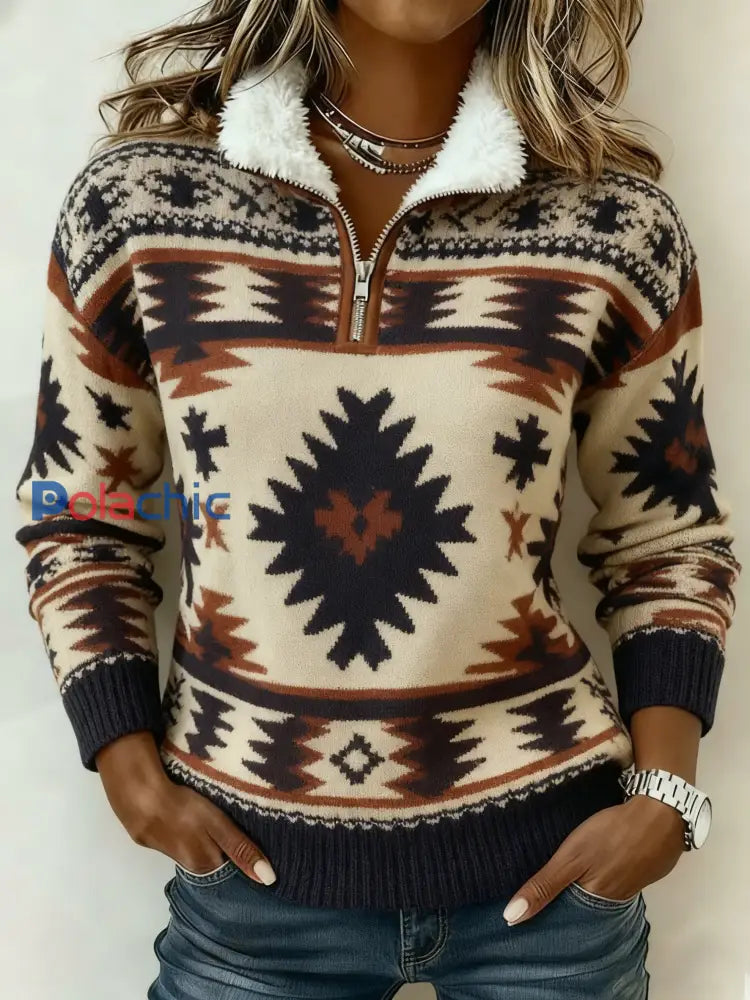 Sweat-shirt imprimé vintage pour femme comme image / S