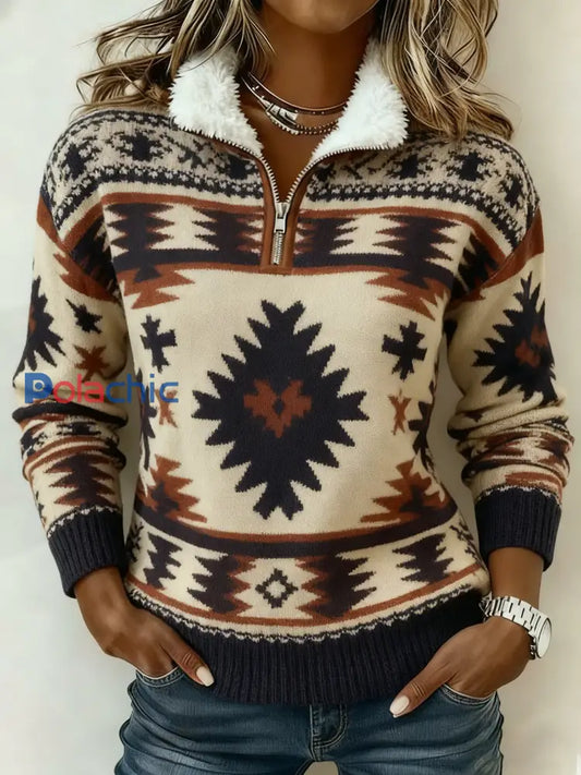 Sweat-shirt imprimé vintage pour femme comme image / S