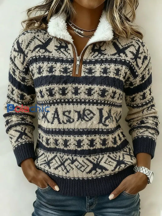 Sweat-shirt imprimé vintage pour femme comme image / S