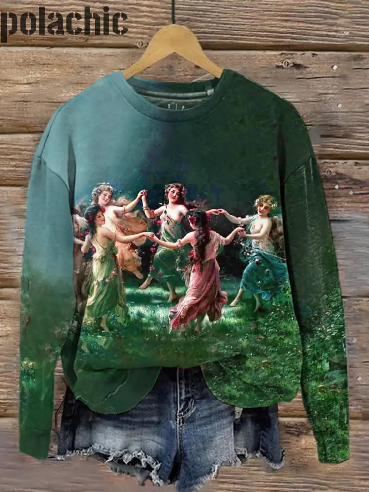 Sweat-Shirt Unisexe À Col Rond Godness Art Print A / S Bestseller