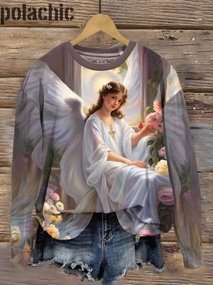 Sweat-Shirt Unisexe À Col Rond Godness Art Print A / S Bestseller