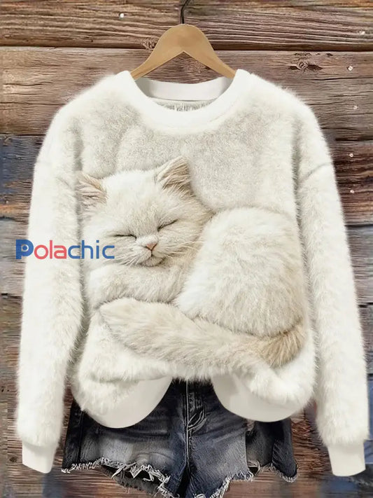 Sweat-shirts en flanelle pour femme Beige / S