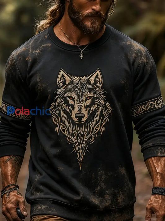 Sweat Viking Homme Noir / S