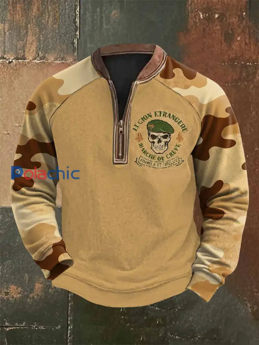 Sweat Vintage Légion Étrangère Française Imprimé comme image / S