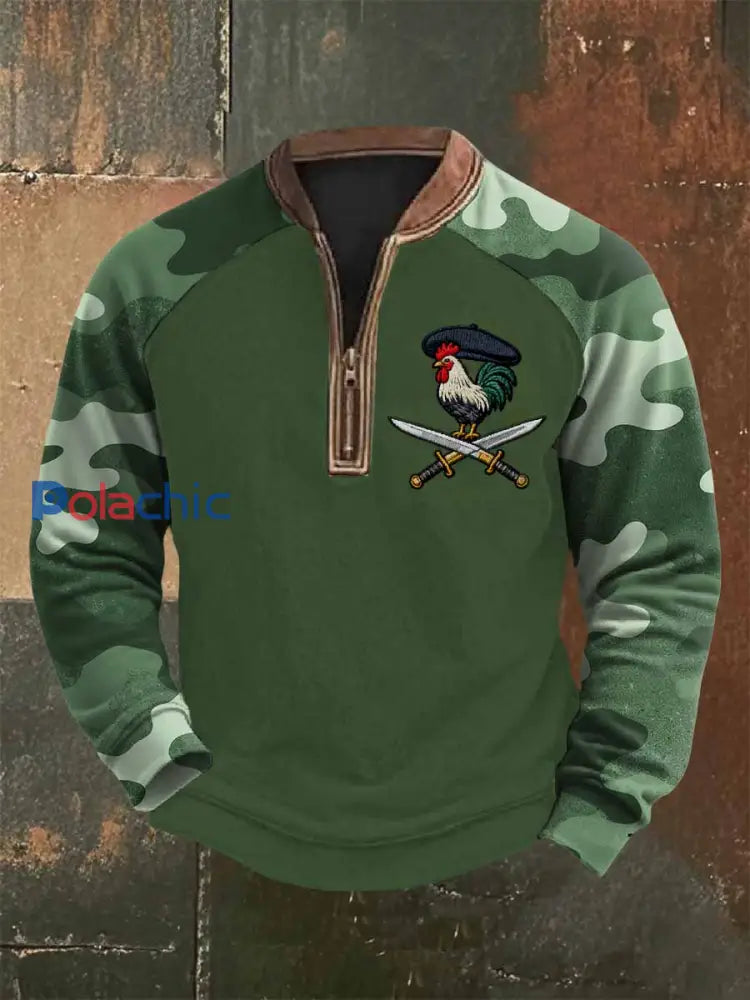 Sweat Vintage Légion Étrangère Française Imprimé comme image / S