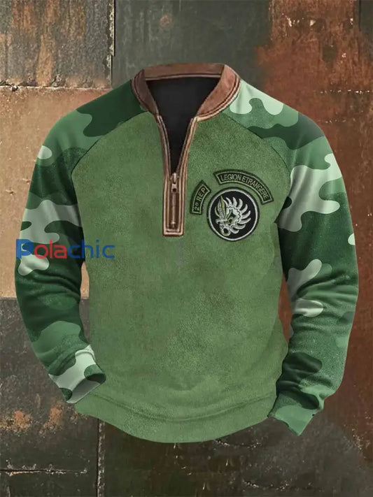 Sweat Vintage Légion Étrangère Française Imprimé comme image / S