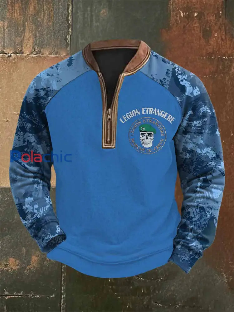 Sweat Vintage Légion Étrangère Française Imprimé comme image / S