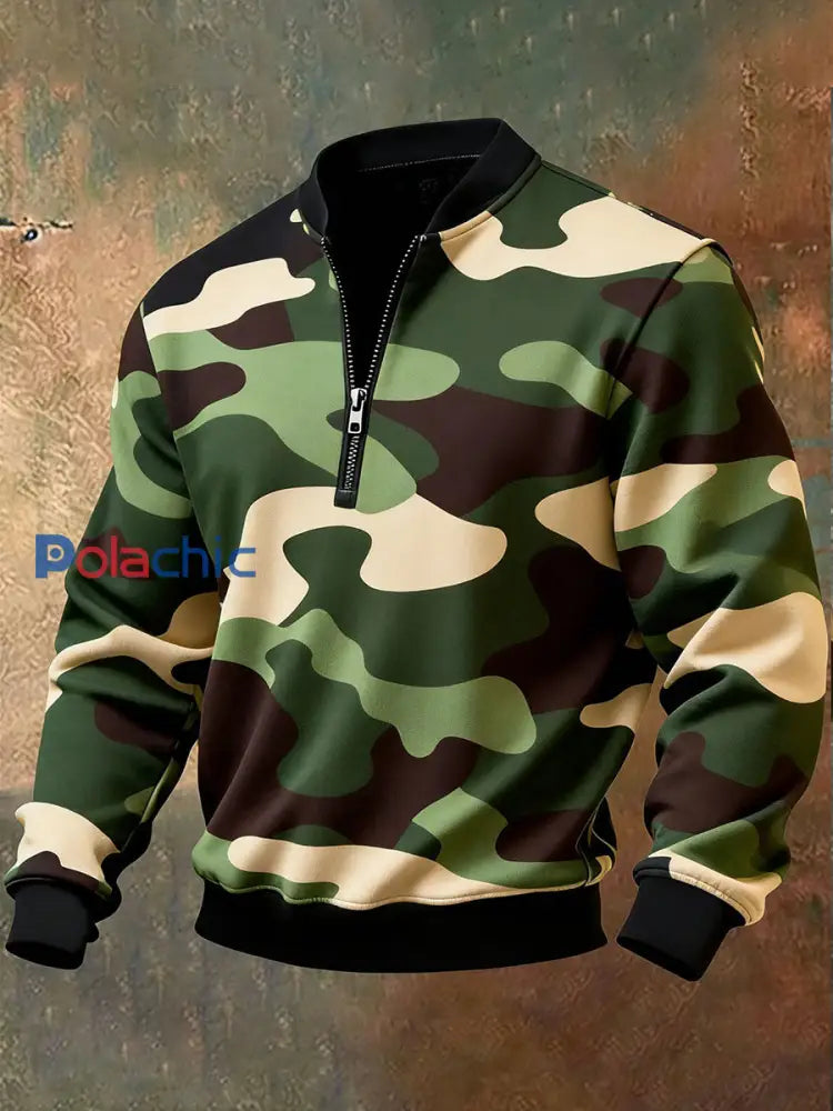 Sweatshirt Camouflage Homme comme image / S
