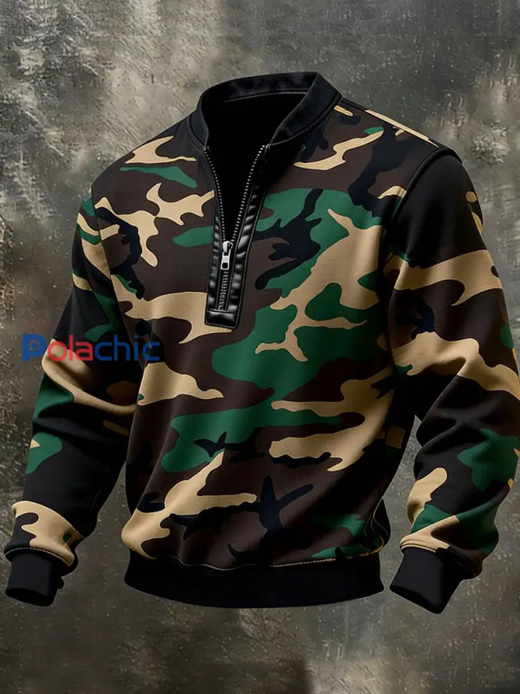 Sweatshirt Camouflage Homme comme image / S