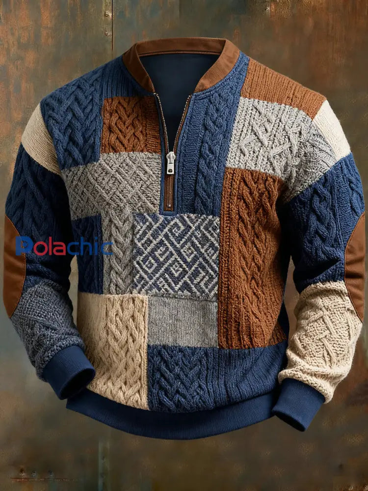 Sweatshirt Geometric Art Homme comme image / S