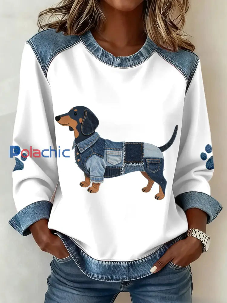 Sweatshirt Regular Femme comme image / S