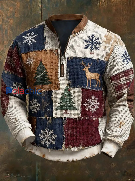 Sweatshirt Western Christmas Imprimé Homme comme image / S