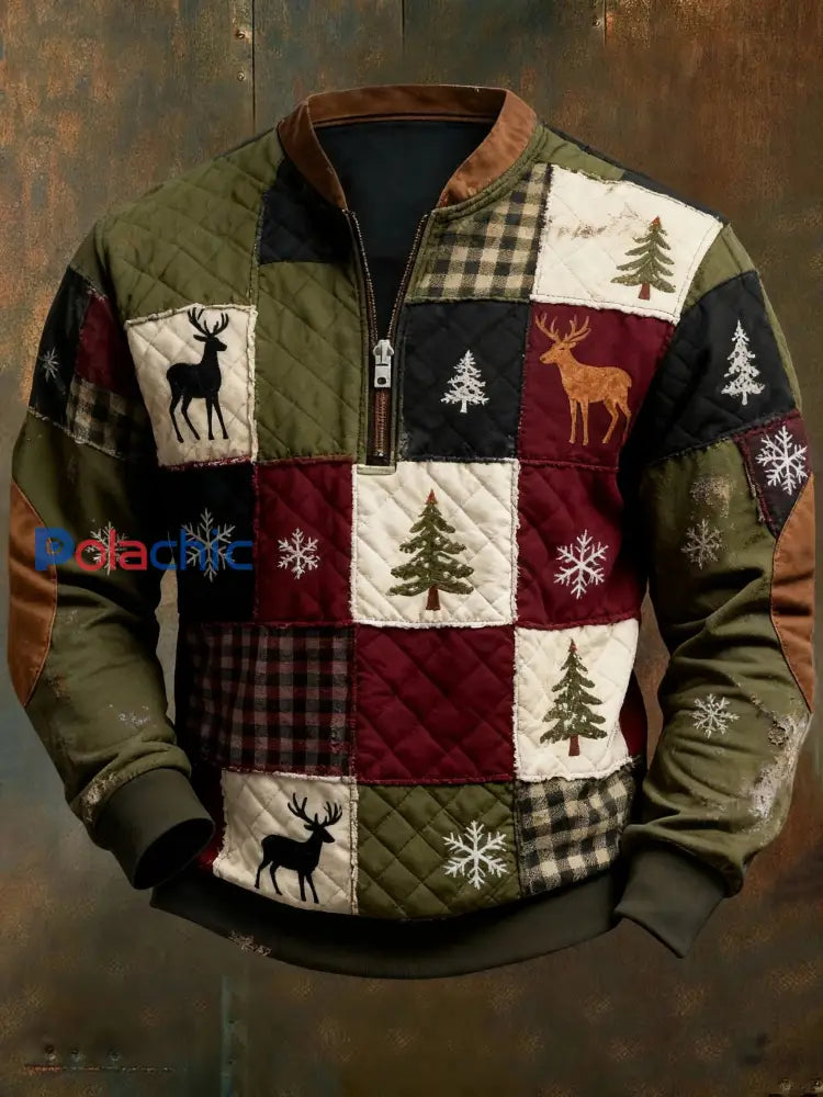 Sweatshirt Western Christmas Imprimé Homme comme image / S